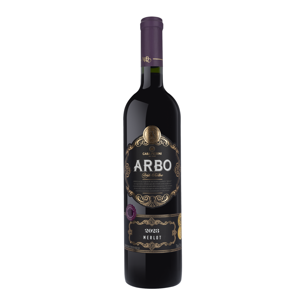 VINHO TINTO MERLOT (750ML)-ARBO